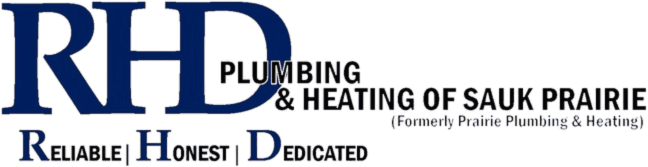 Rhd plumbing & heating sauk prairie logo