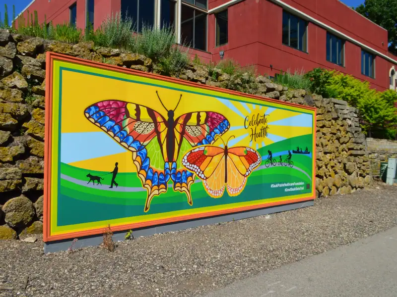 Sauk prairie mural painting